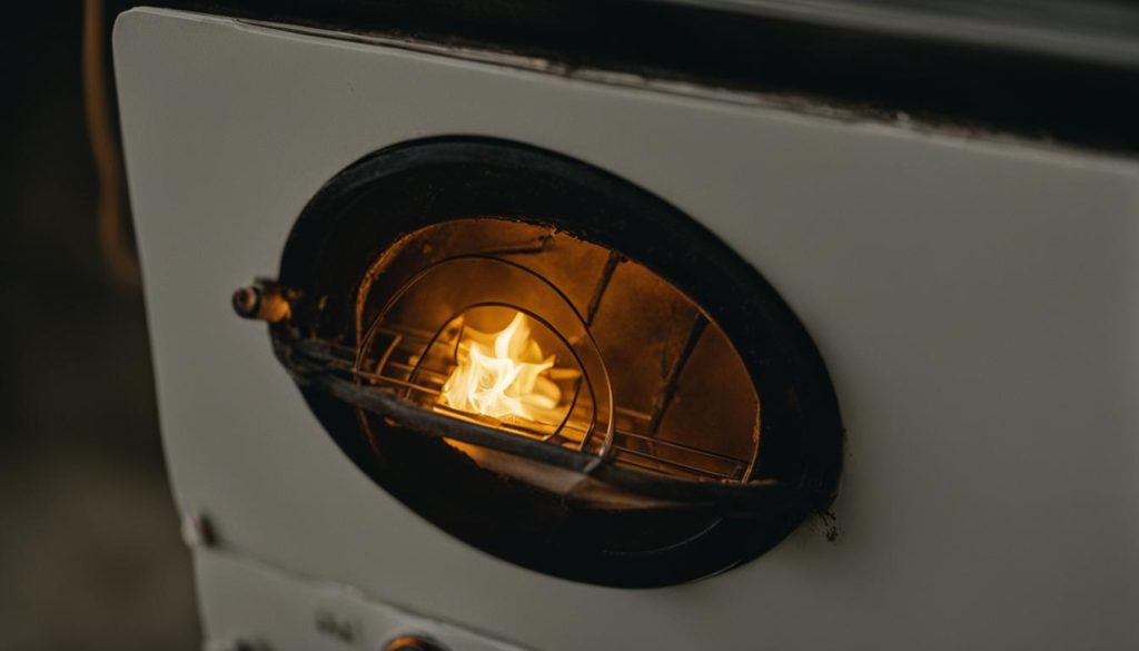 How can I fix a broken oven light bulb?